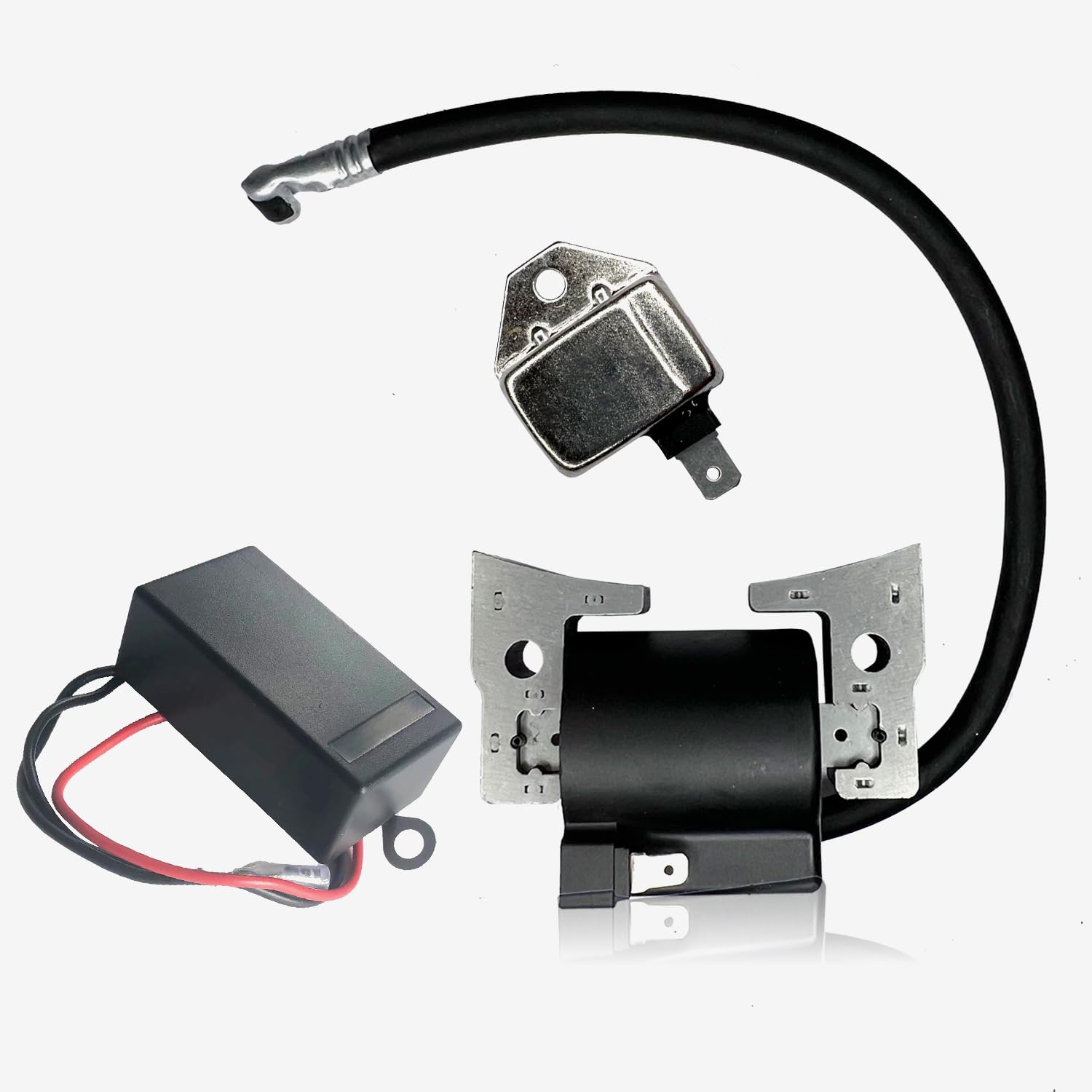 QINLANAP Ignition Coil 101909201 & Rotation Limiter 1019094-01 Module 21119-2161, Compatible with Kawasaki Fe290D Fe350D For Club Car Golf Cart Ds 1997-Up