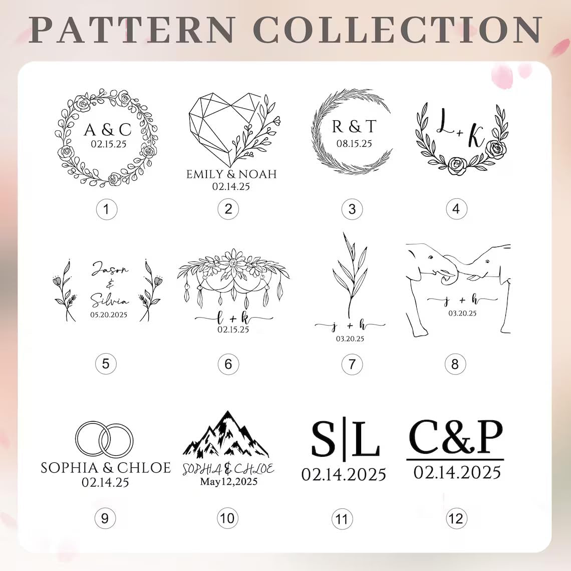 Personalized Wedding Vase with Custom Names and Date, White Ceramic Flower Bottle with Lace Bow, 3 Sizes.