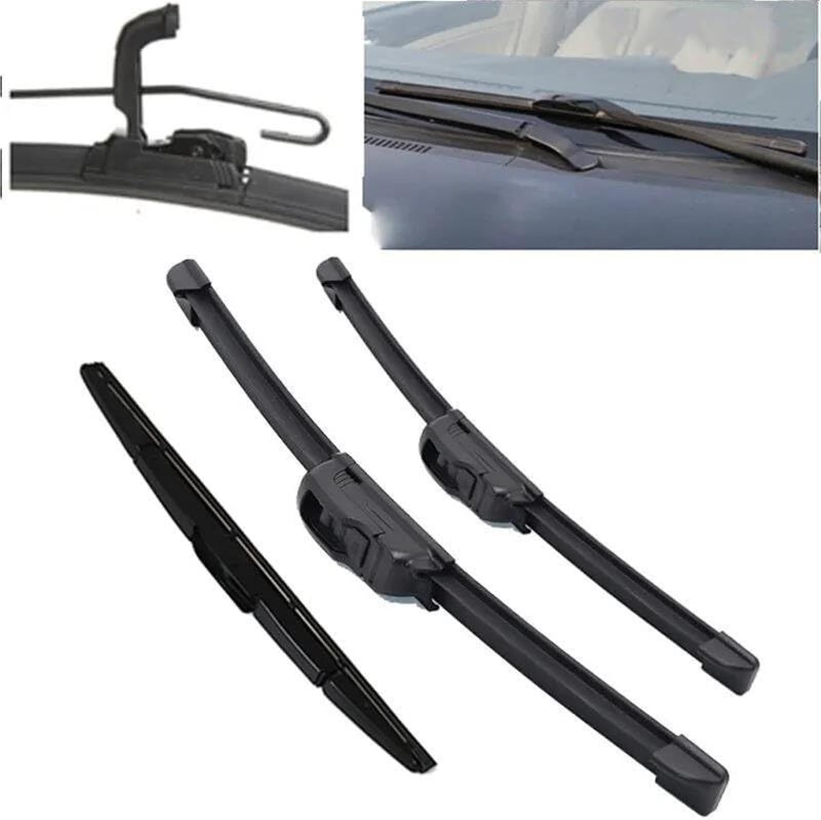 spazzole tergicristallo universali per auto Spazzole tergicristallo anteriori e posteriori per Hyundai per Santa Fe SM MK1
