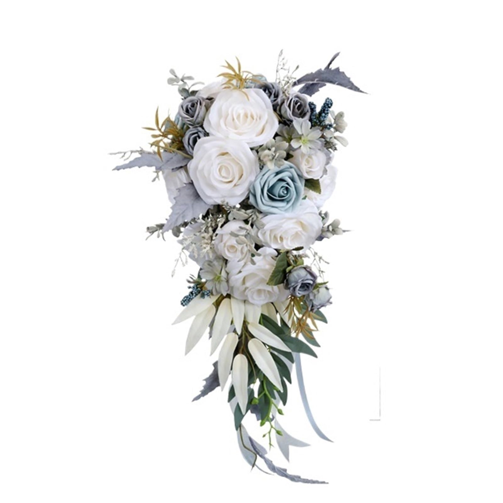 Gijmzy F Casading Wedding Bouquets Or Bride Handmade Silk