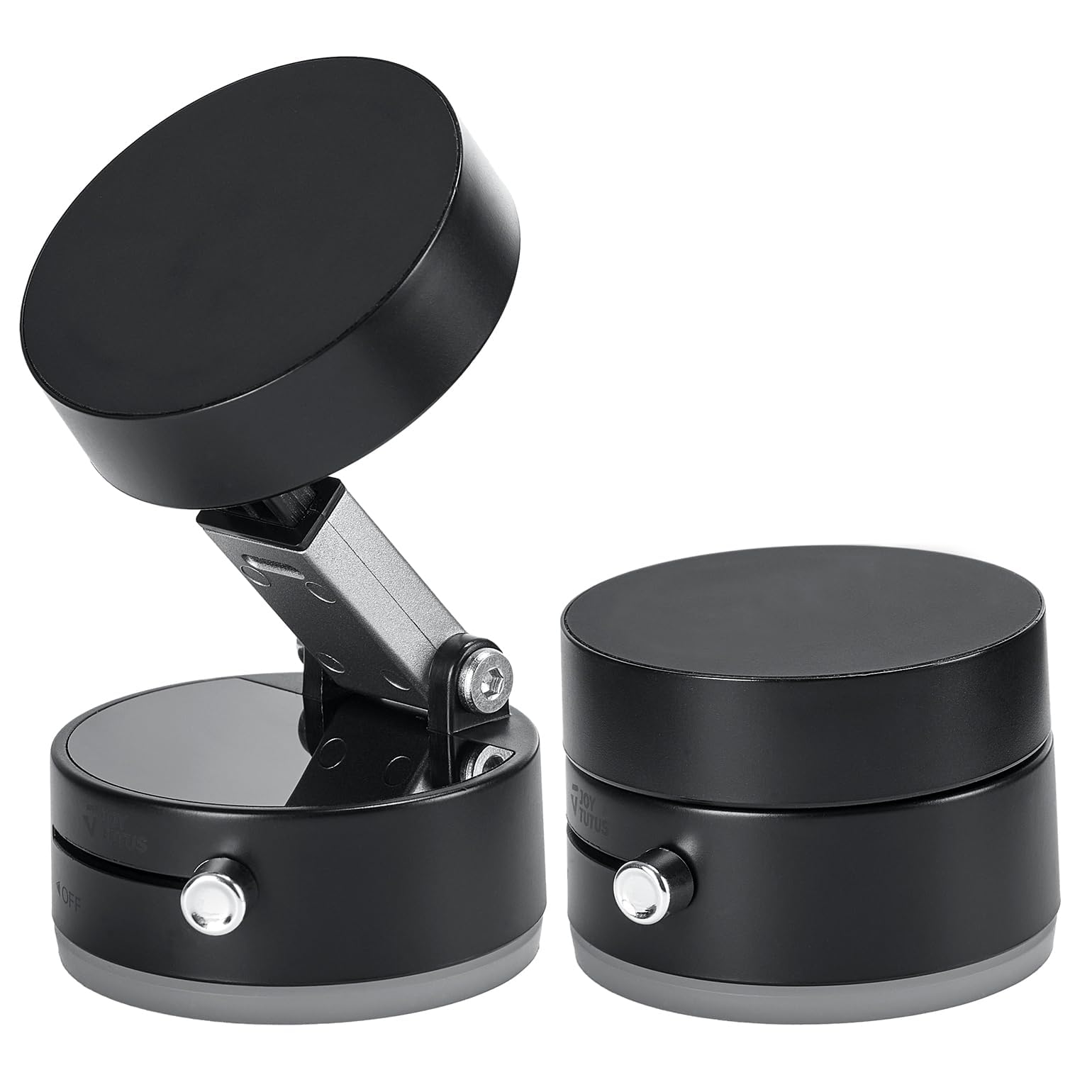 JOYTUTUS Shower Phone Holder, Reusable Suction Cup Phone Mount for Shower, Mirror, Kitchen, Window &amp; Bathroom, Shower Phone Mount Compatible with iPhone 17, 16, 15, 14, 13, &amp; All Phones,Black,1 Pack