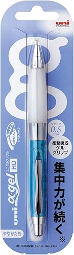 Miniatura 2 de Uni – Lápiz mecánico Alpha-Gel Shaker, de agarre firme, 0.5 mm, color negro cromado, (M5618GG1PC.24)