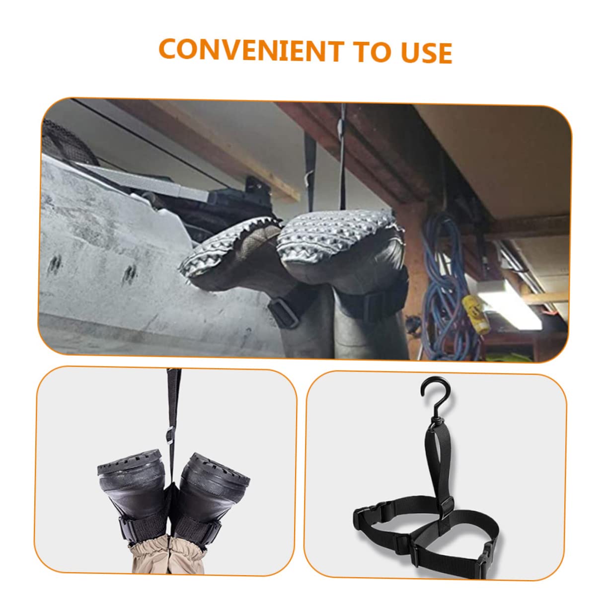 Cintre pour Cuissardes Sangle Réglable Étendoir Boucles Plastique Support De Séchage pour Waders