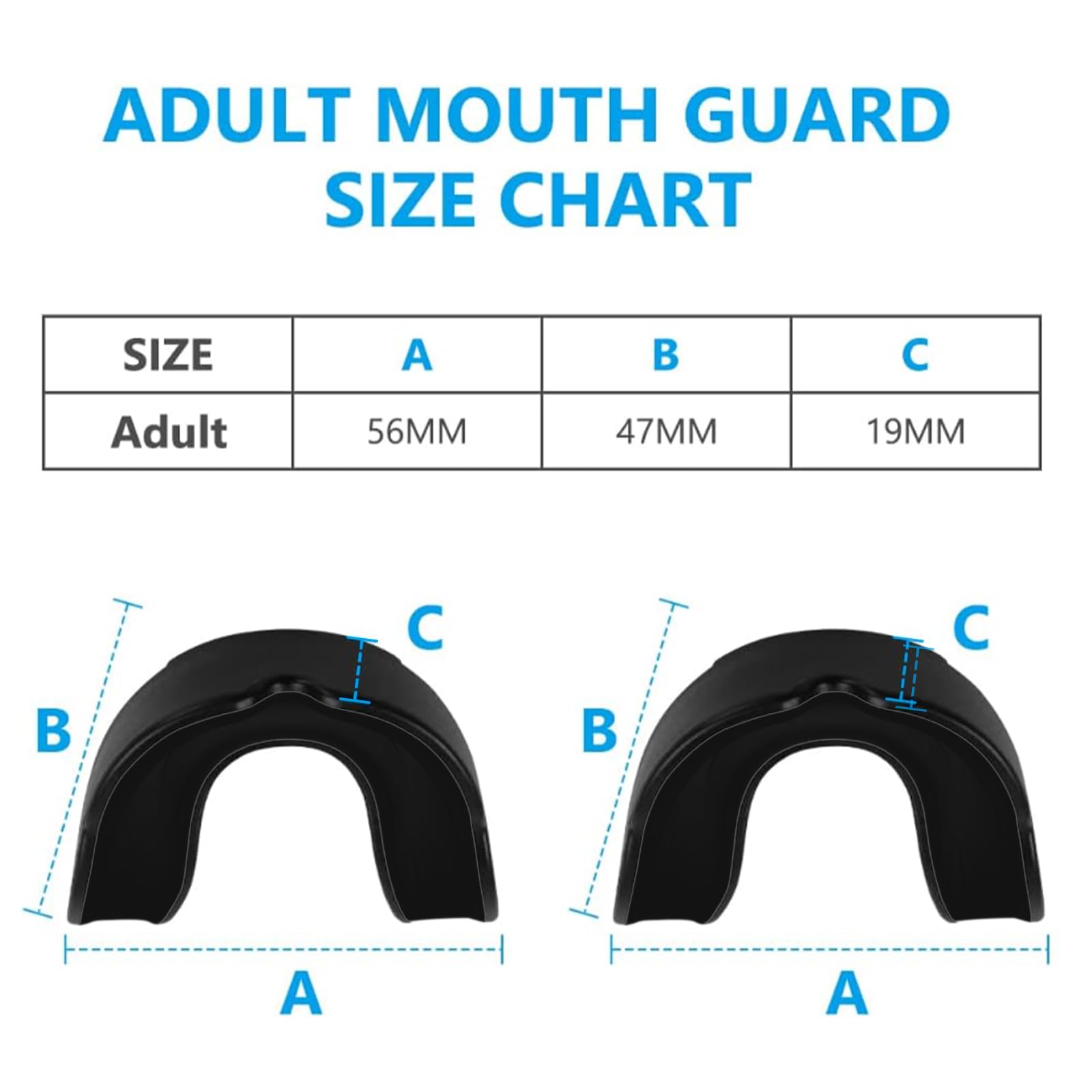 Child/Adult Boxing Gum Shield Mouth Guard Mma Rugby Mouthpiece Teeth Blue S