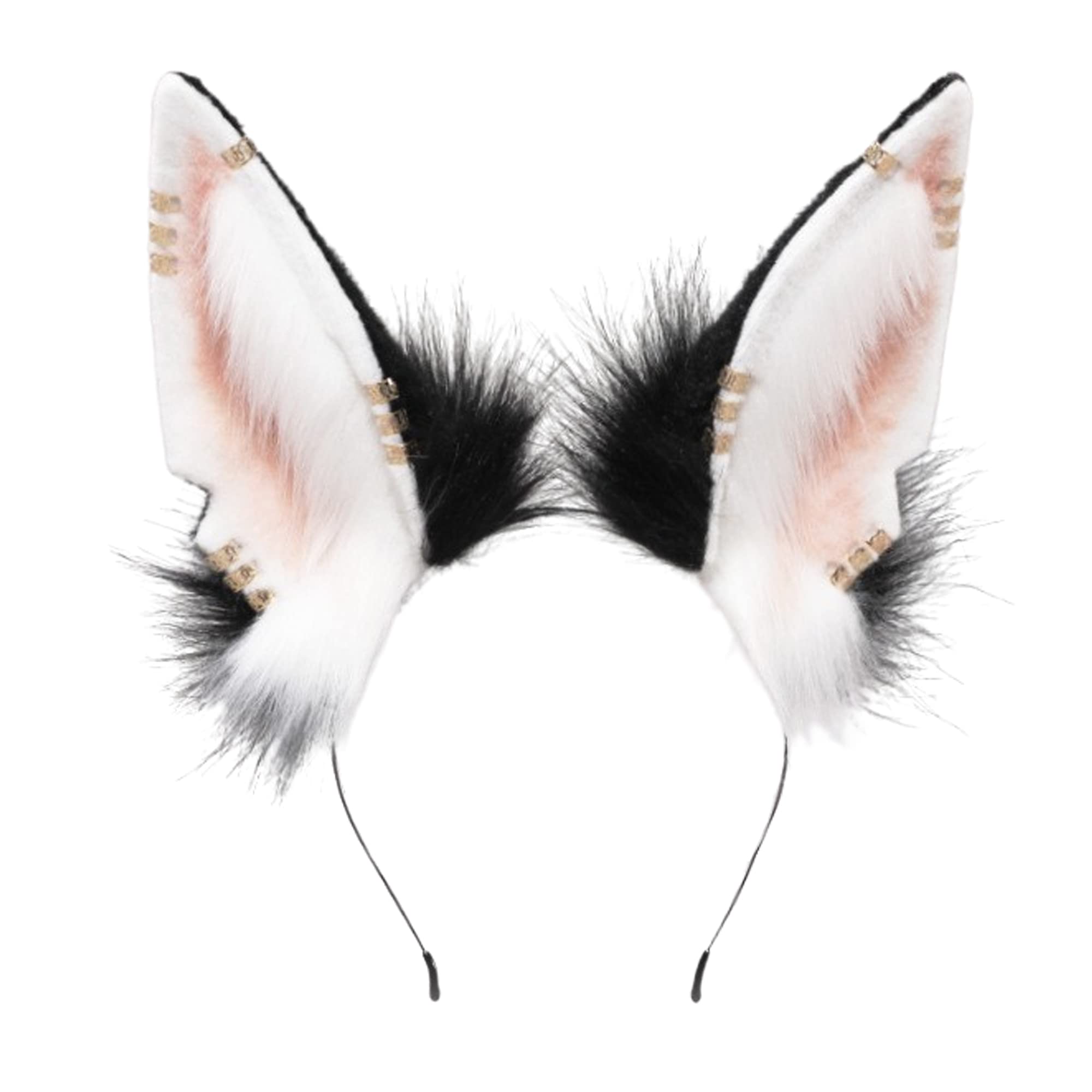 KASTWAVE Cosplay Fox Wolf Cat Dog Ears Headband Hairband Halloween Hair Hoop Costume Party Headpiece Headwear Hair Accessories for Women Men