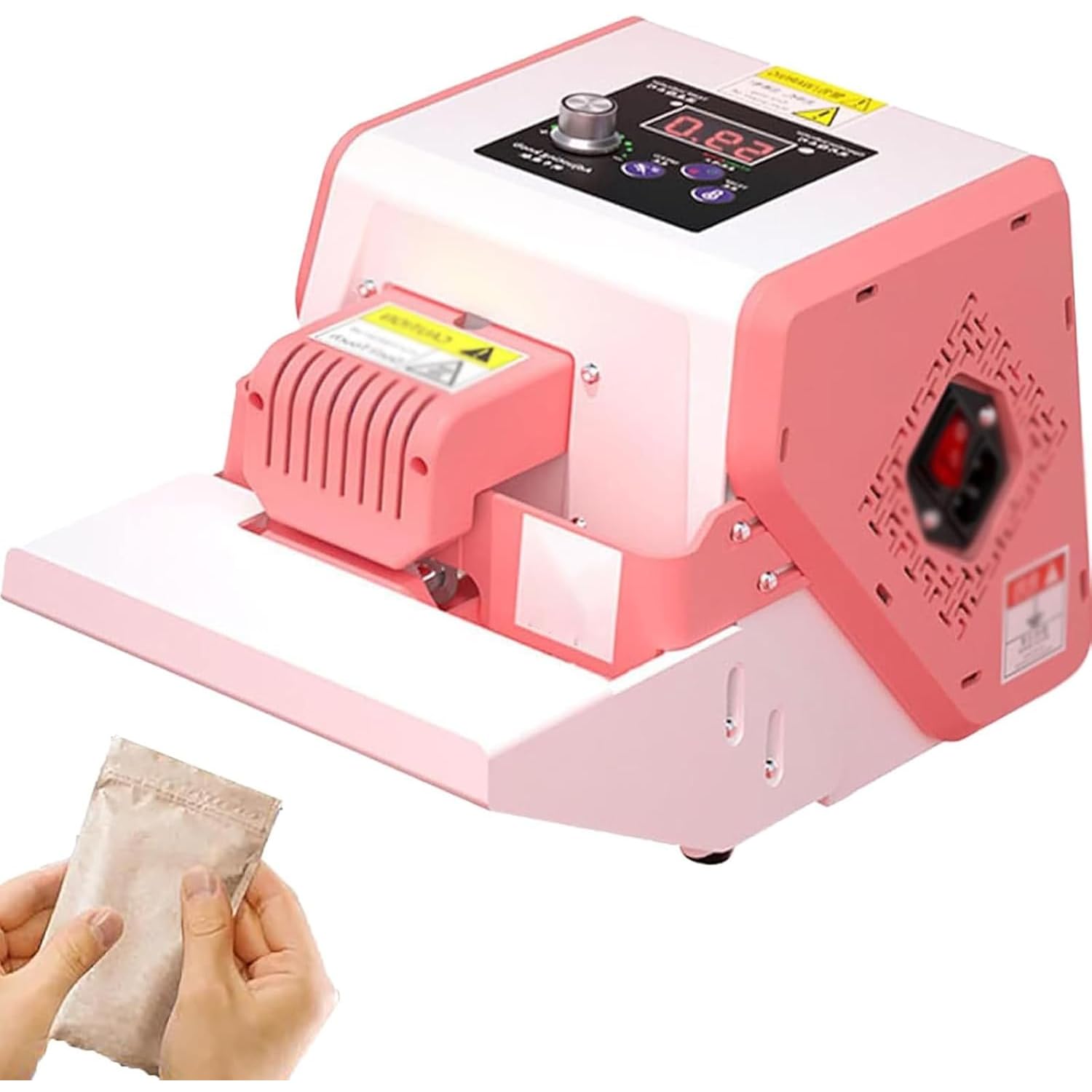 Máquina automática de envasado de alimentos, máquina de sellado térmico de bolsas de plástico, motor de 300 W, velocidad de 5 m/min, grosor de sellado de 1 cm, ideal para cocina doméstica