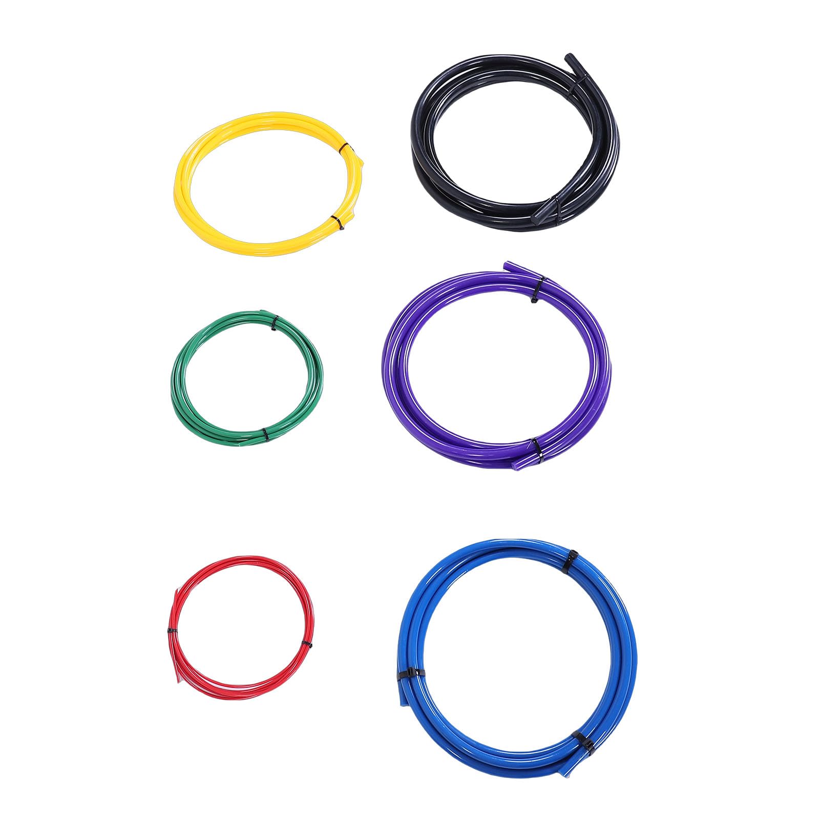 Yctze Kit Curvatubi in Rame AC, Strisce di Plastica PE da 6 Pezzi da 4 M con Codice per Tubi da 1/4, 3/8, 1/2, 5/8, 3/ e 7/ Pollici, Striscia di Piegatura Incorporata per Professionisti HVAC
