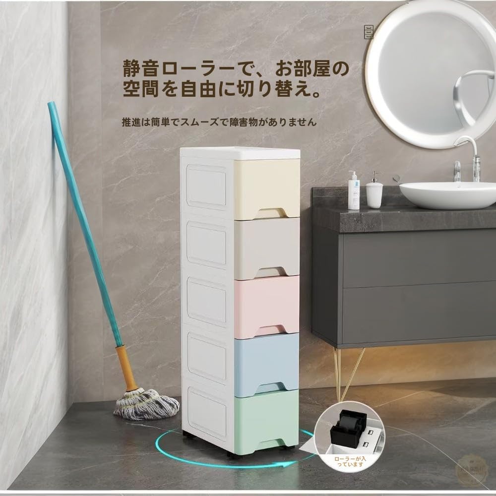 Amazon｜Zxyler プラスチックサンドイッチ引き出し収納キャビネット