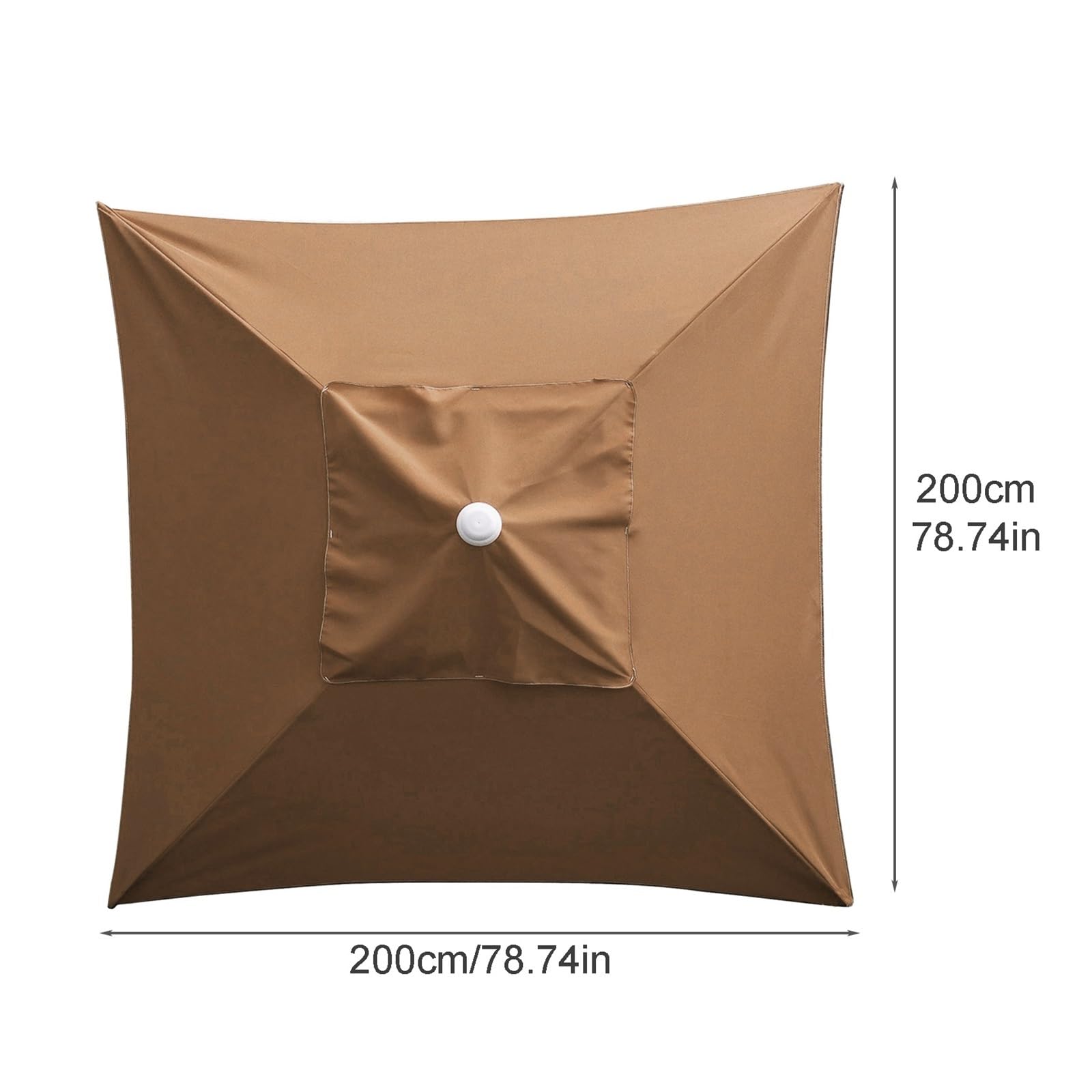 200x200CM Ogrodowy Parasol Zewnętrzny Baldachim Pokrowiec Na Ubrania Taras Basen Osłona Przeciwsłoneczna Bez Kości I Stojaka Szeroki ZasięG(Wine Red 200x200CM)