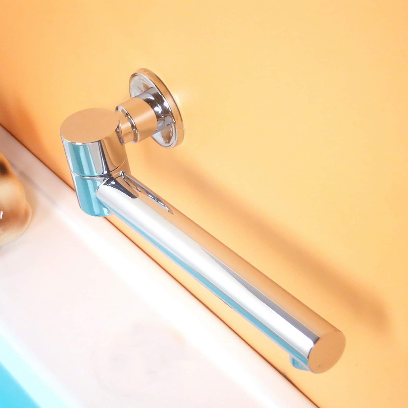 Bocca per Vasca da Bagno Rotazione di 180° Bocca Vasca Ottone Montaggio a Parete Bocca di Erogazione Vasca Tondo Bocca Erogazione Rubinetto Vasca, G1 / 2,Cromo