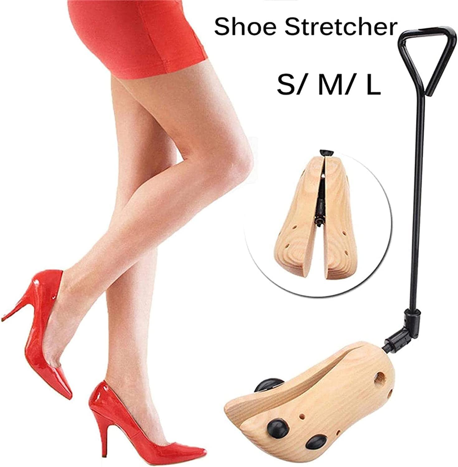Shaper do butów, 1PC nosze do butów, drewniane prawidła do butów ekspander butów buty Shaper dla kobiet mężczyzn (2 szt. S)