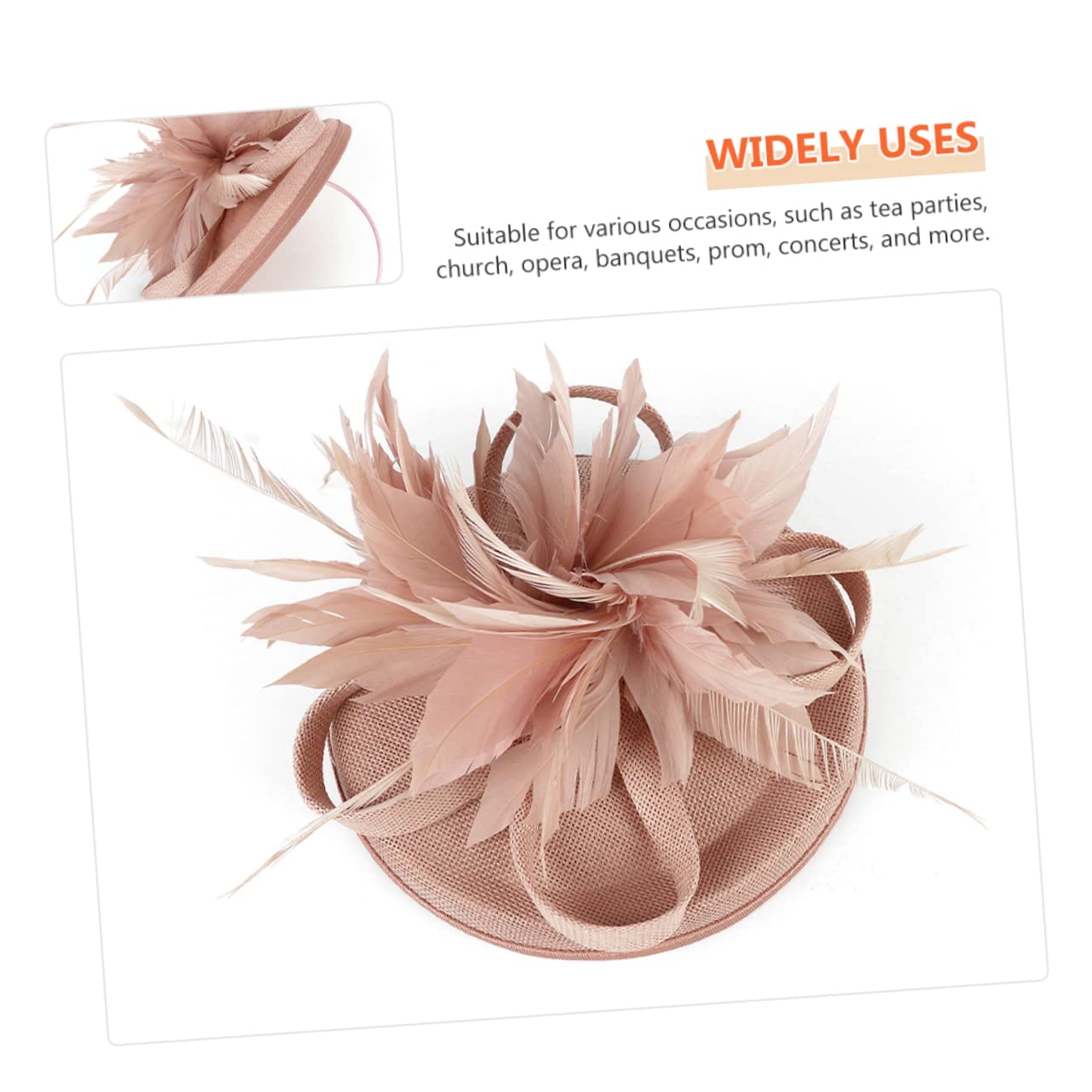 Abaodam 2 Uds Pasador Sombrero Diadema Nupcial Sombreros De Mujer Clips Para El Pelo De Graduación De Fiesta De Cóctel Tocados Fiesta De Té De Té