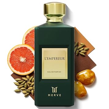 Merve LEmpereur Premium Long Lasting Fragrance Luxury Scent For Unisex | Citrus, Gourmand, Woody | Last All Day | 3.4 Ounces
