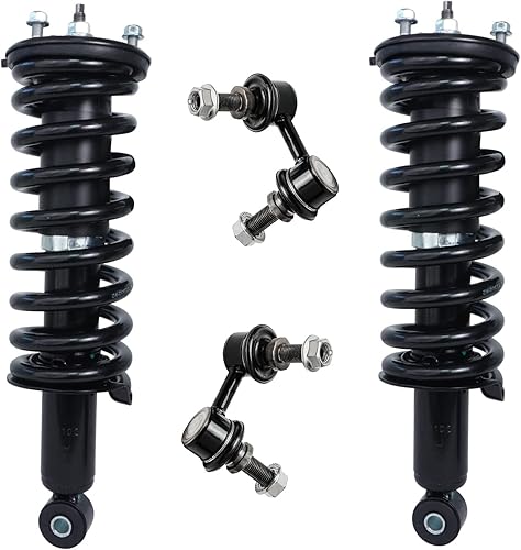 Detroit Axle - Barras estabilizadoras de puntales delanteros para Nissan Pathfinder 2005-2012, Xterra 05-15, 2 puntales con resorte helicoidal 2