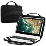 FINTIE 11-11.6 Inch Chromebook Sleeve Case - Protective Briefcase Shoulder Bag with Accessory Pouch for Up to 11.6