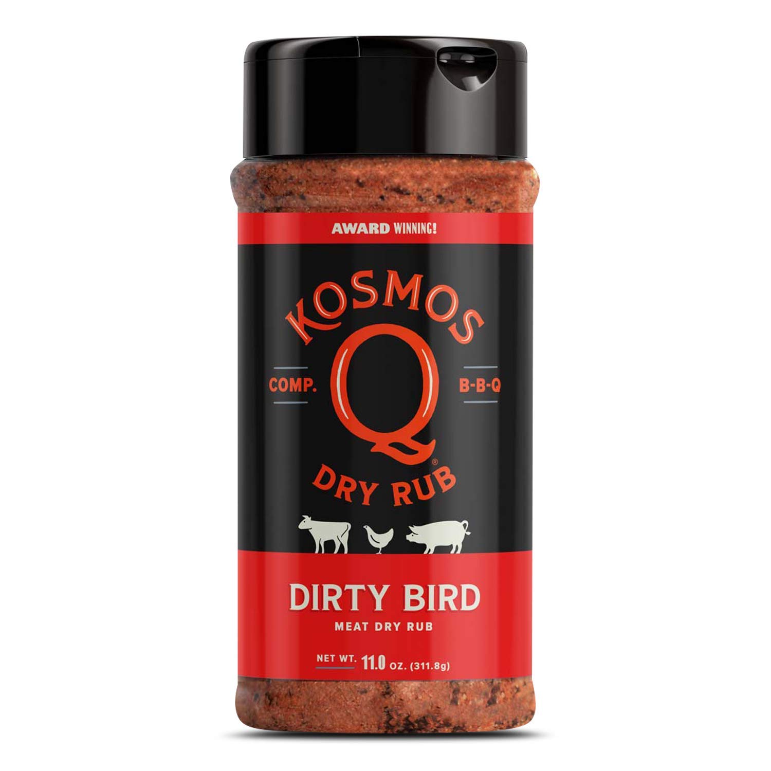 Kosmos Q BBQ Grill Spices and Seasonings Set - 8 Flavor Variety BBQ Rub Seasoning Gift Set for Barbecues, Grilling and Smoking - Dry Rub Shakers Include Cow Cover, Dirty Bird, SPG, and More - Image 3