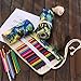 Colored Pencil Holder Case, Coideal 72 Slots Canvas Wrap Holder Roll Up Pouch Case Bag Set for Kids and Adults, Travel Drawing Coloring Pencil Roll Organizer for Artist (72 Holes, Painting)