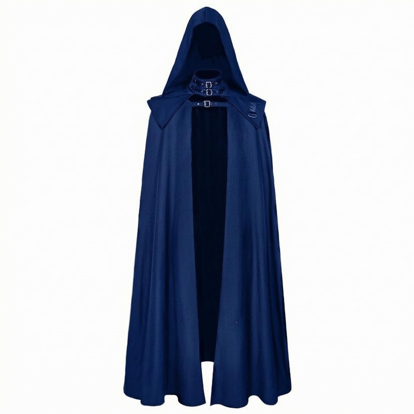 Capa con Capucha Dramática Gótico, Metalizado, Capa con Broche, para Festivales Góticos, Cosplayers, XL