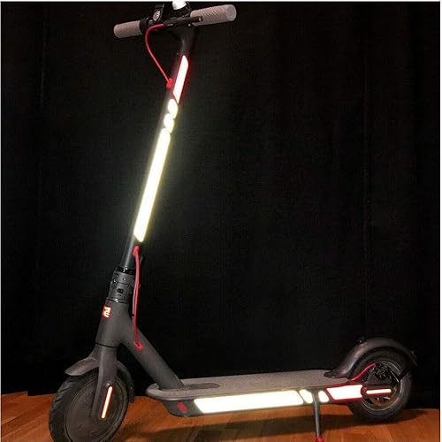 Miniatura 2 de Adhesivos reflectantes para scooter eléctrico XIAOMI M365 Ninebot ES1 ES2 ES3 ES4, película reflectante impermeable de noche, calcomanía para