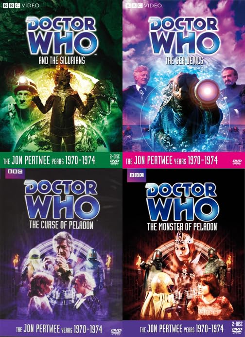 Doctor Who: The John Pertwee Years (1970-1974) 4-Volume Collection - Doctor Who and the Silurians / The Sea Devils / The Curse of Peladon / The Monster of Peladon
