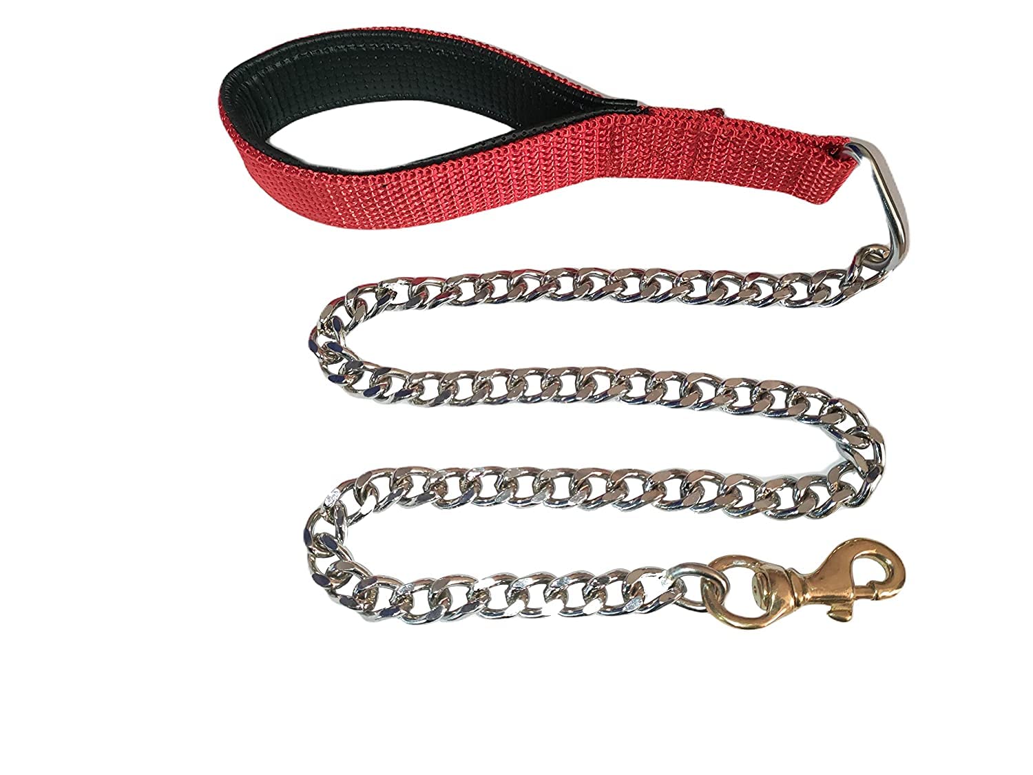 Dog & Cat Heavy Duty Dog Leash Metal Dog Leash Dog Chain with Padded Handle, Durable Leash Grinder Chain Brass Hook Handle Leash Chain (Color May Vary) (XX - Large) (B09V1FMW1G) Amazon Price History, Amazon Price Tracker