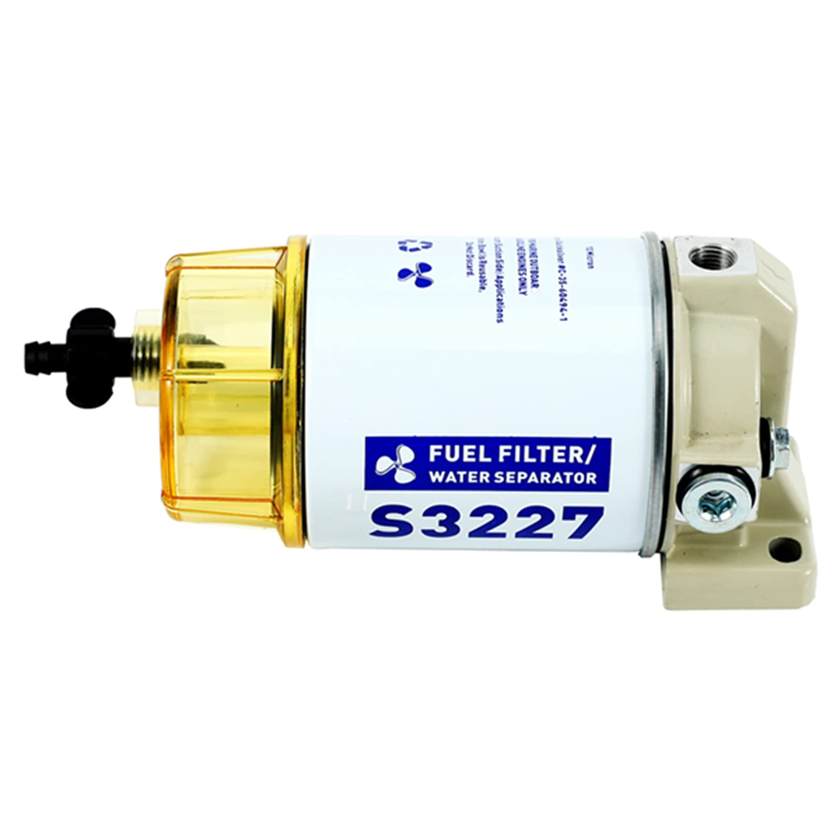 S3227 Filtre à carburant externe, séparateur d'eau, ensemble de filtres pour moteur