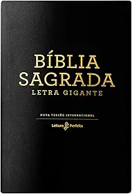 Bíblia NVI, Letra Gigante, Capa luxo preta, Leitura Perfeita