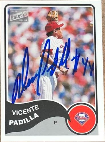 Vicente Padilla Autographed 2003 Bazooka #44