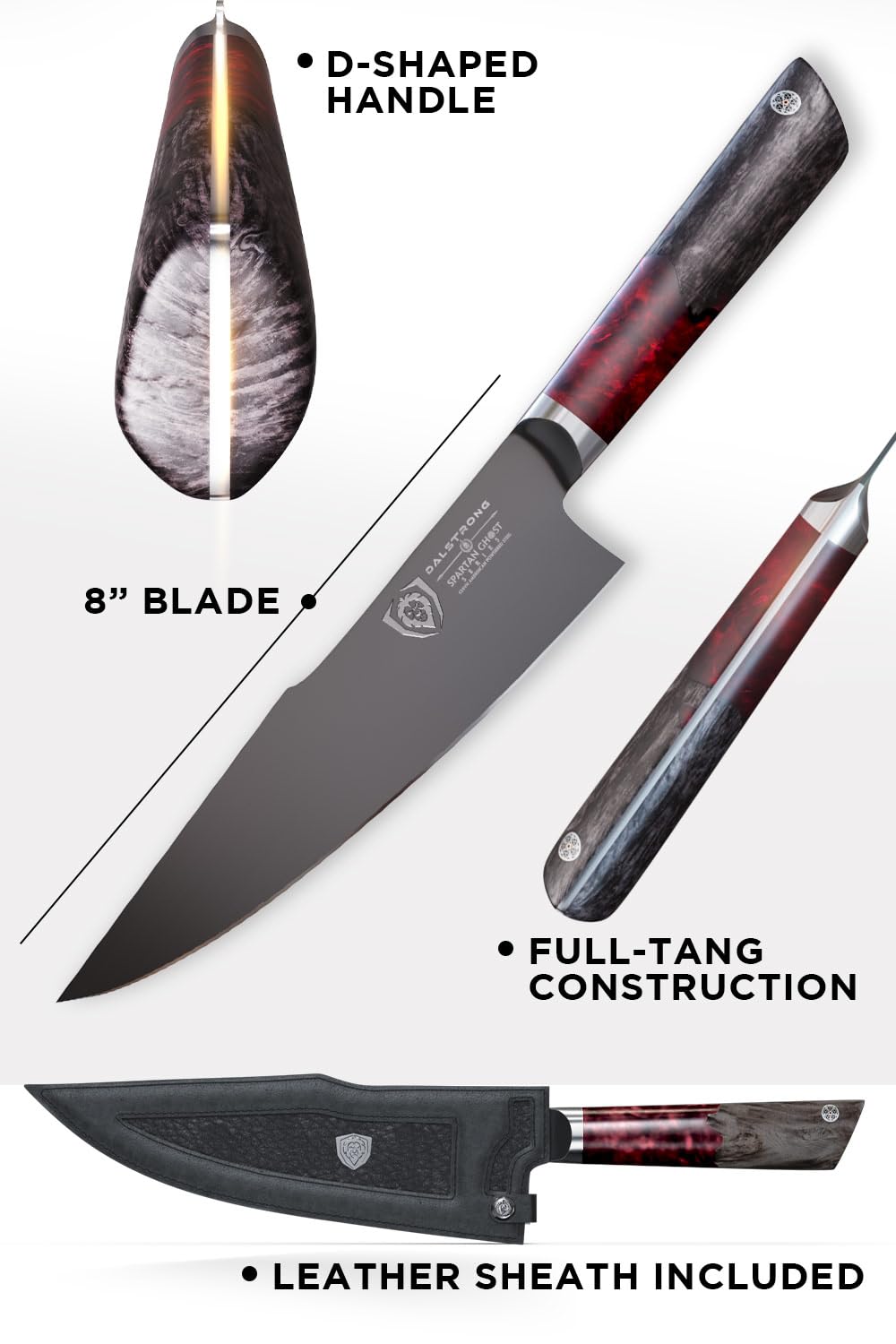 Dalstrong 8" Chef Knife - S35VN Powdered Steel — Amazon image 7