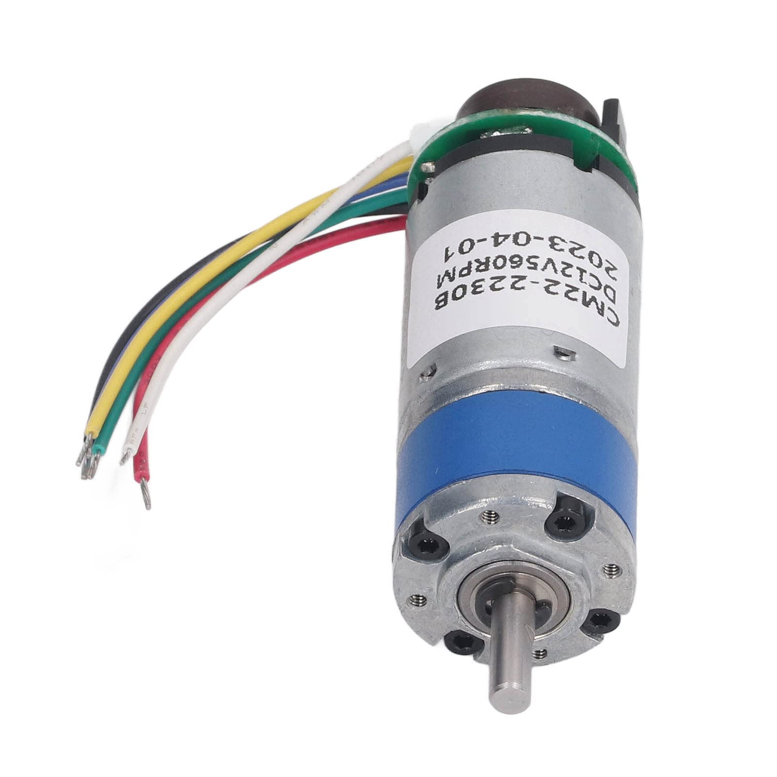 Motor de engranaje planetario DC 12 V con codificador - Unidad de reducción de velocidad de 560 RPM para mecanismos de ventilación y calentadores - Cuerpo de aluminio - Diseño de