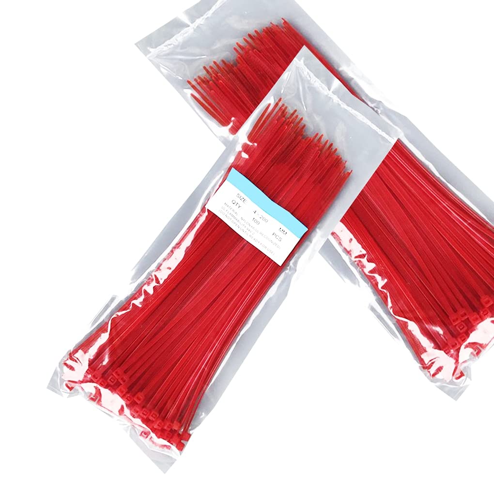 200 Stück Kabelbinder – 20,3 Cm X 4,8 Mm, Nylon, Selbstsichernd, UV-beständig, Für Innen & Außen
