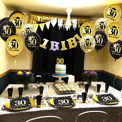 Tovaglioli di Carta per il 30°, 60 Tovaglioli Oro