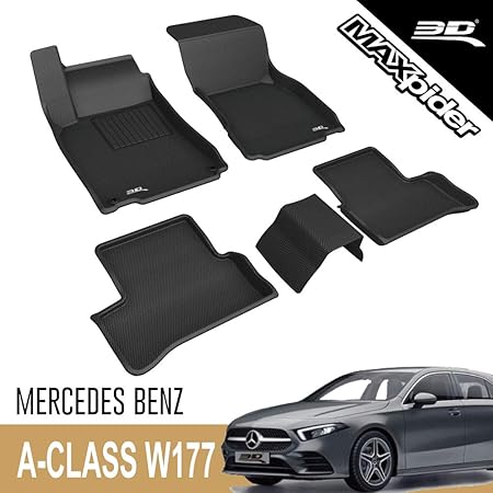 3d Maxpider Passgenau Allwetter Fussmatten Fur Mercedes Benz A Klasse 2018 2021 Cla Klasse 2019 2021 Amazon De Auto Motorrad