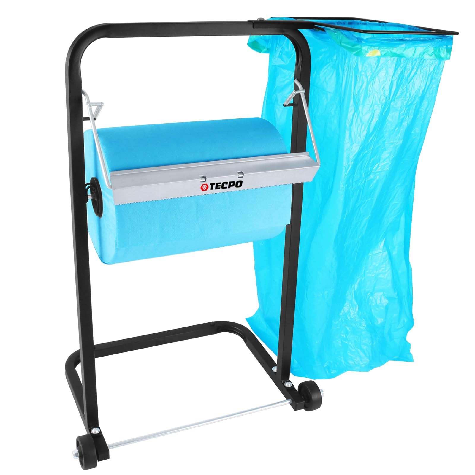 TECPO Portarrollos de papel con soporte para bolsas de basura
