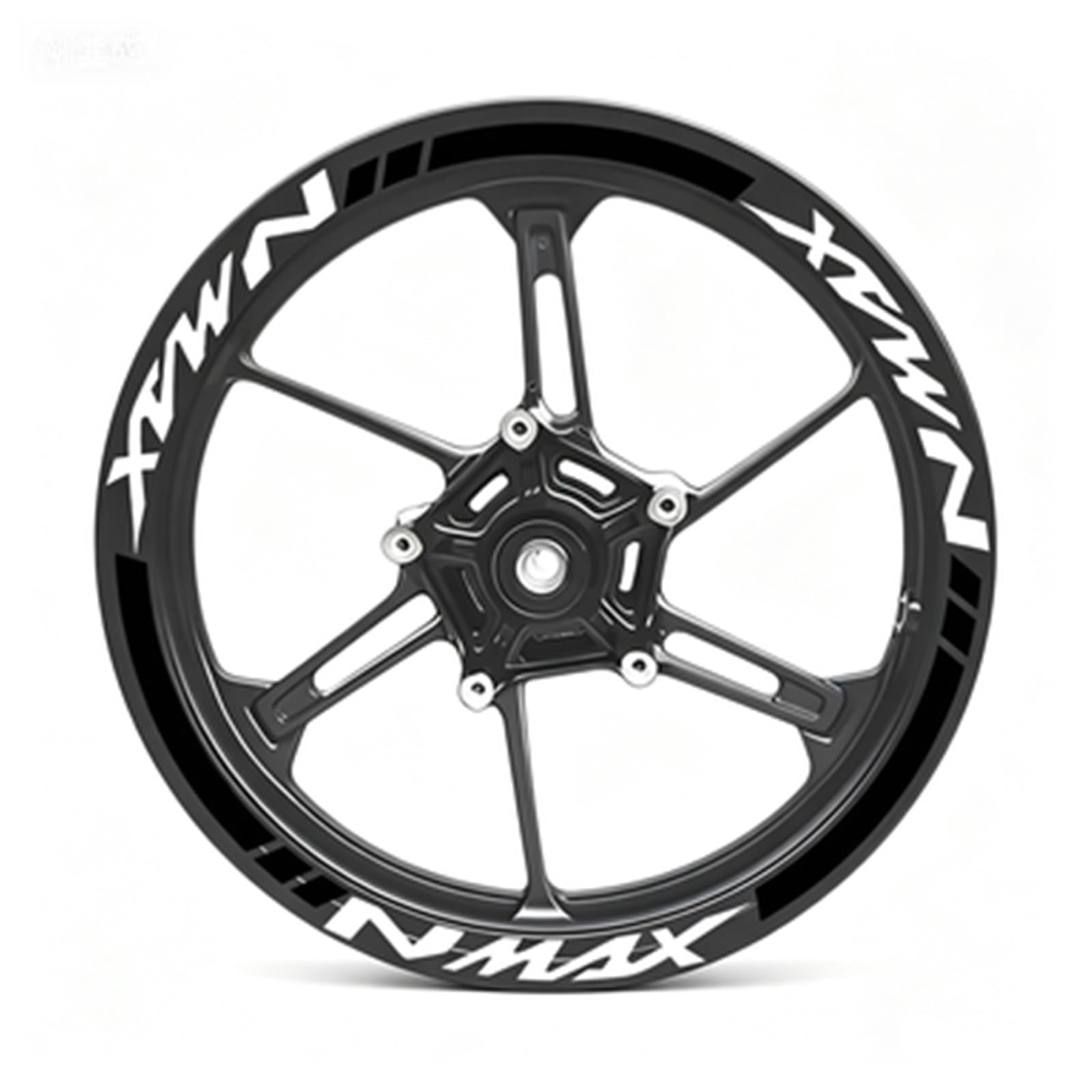 Motorcycle Wheel Sticker Racing Rim Stripe Decal Decoration Accessories for Yamaha NMAX N Max N-max 155 125 Motorbike(Color8)