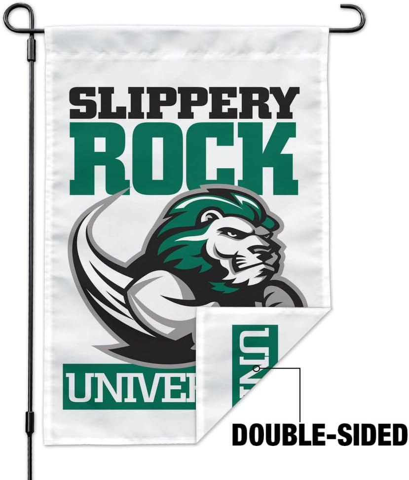 Slippery Rock Secondary Logo Garden Yard Flag