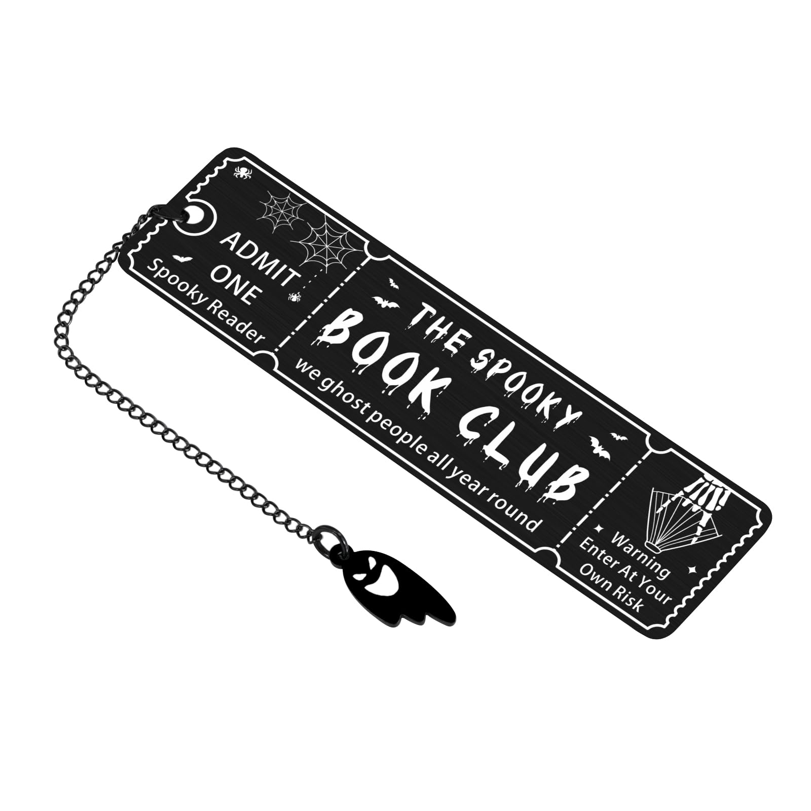 Halloween Horror Bookmark for Women Spooky Basket Stuffers Book Lovers Gifts Book Marks for Reading Men Kids Ghost Bookmark Gothic Dark Romance Merch Stocking Stuffers — image 1