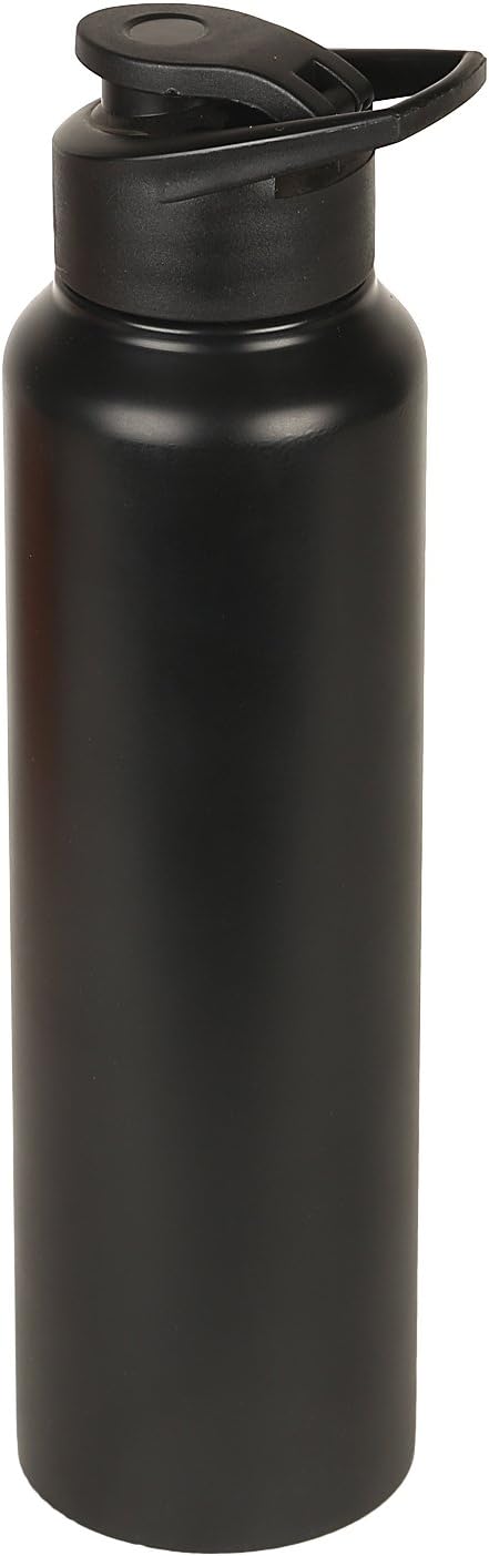 Style HomezStainless Steel BPA Free Gym Sipper Water Bottle, 1000ml (Black)
