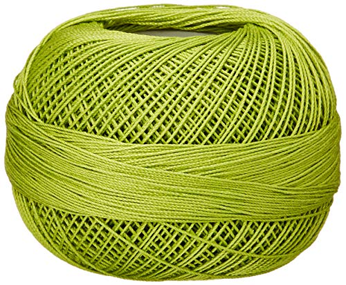 Handy Hands Lizbeth Egyptian Cotton Crochet Thread, Tatting Thread, and Knitting Thread Lace Size 20 (25 Grams 210 Yards) – HH20680, Spring Green