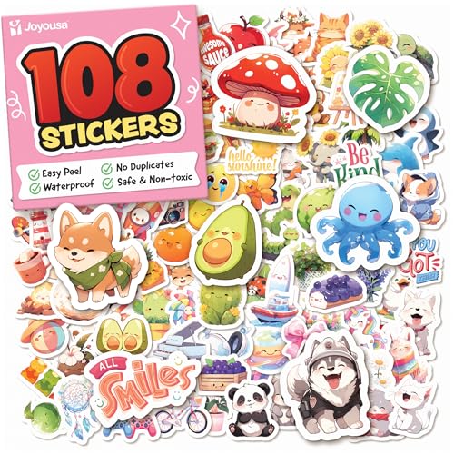 Cute Stickers for Kids - Kawaii Water Bottle Stickers for