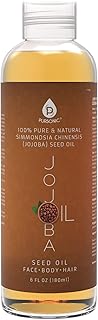 Pursonic Pursonic 100% Cold Pressed Pure Golden Jojoba Oil for Dry Skin or Damaged Hair, Natural & Unrefined - Moisturizes...