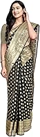 Vista 1 de Chandrakala Banarasi - Sari para mujer con blusa sin costura (1105)