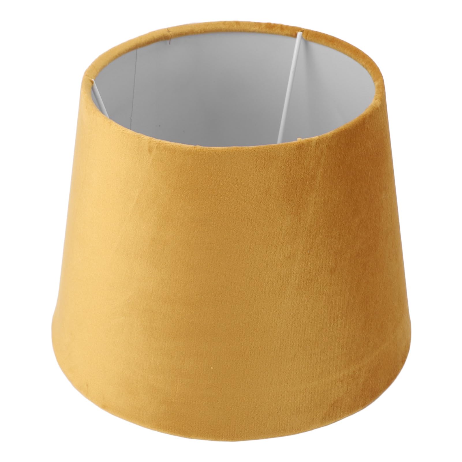 Paralume in Tessuto, Paralume Conico in Velluto E27 E14 Paralumi Moderni per Lampada da Terra da Comodino da Tavolo, 21,5 x 16,5 x 16 cm (Oro)