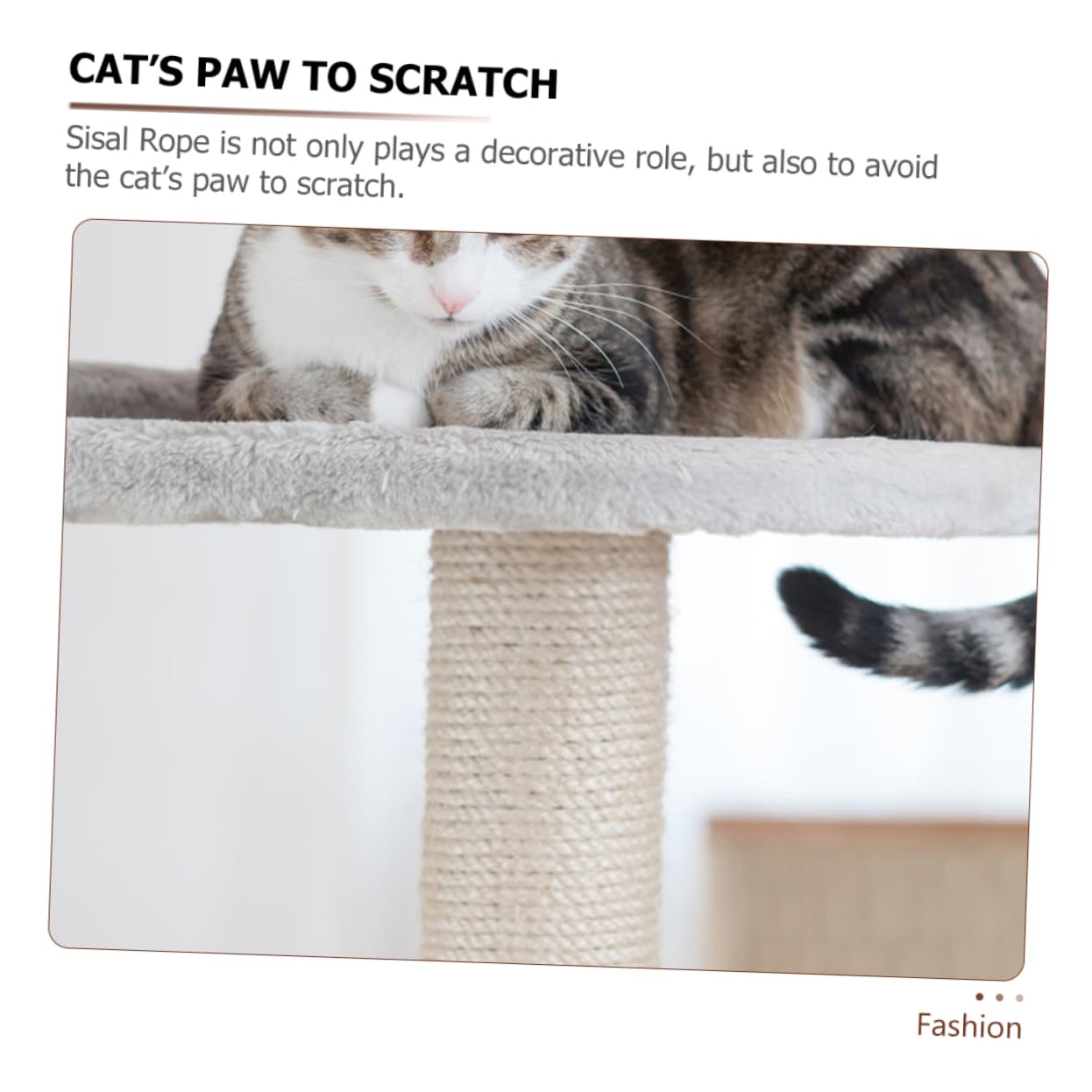 1rollo Cuerda De Sisal para Rascadores De Gatos Cuerda Resistente y Decorativa para Árbol Rascador para Manualidades y Reparación De Postes De Rascado
