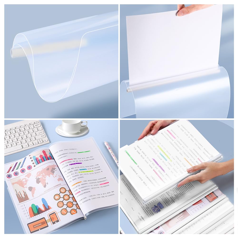 Plastica A4 Copertine Per Rilegatura, Cartella Di File Con Barra Scorrevole, 10 Fogli Copertina Per Report Con Clip