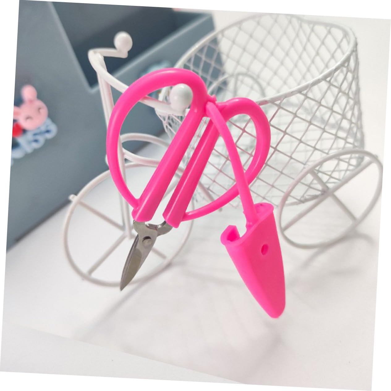 TEHAUX 30pièces Mini Ciseaux à Broderie Avec Couvercle Ciseaux Multi-fonctions Pour Couture Et Artisanat Outils Portables Pour Maison Et Bureau