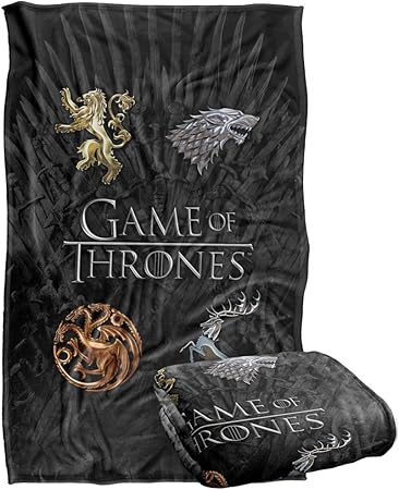 Game of Thrones aura une suite 10 61Ovjq6dZpL. AC SY450 Game of Thrones Blanket, 36x58, Chrome House Sigils, Silky Touch Super Soft Throw Blanket