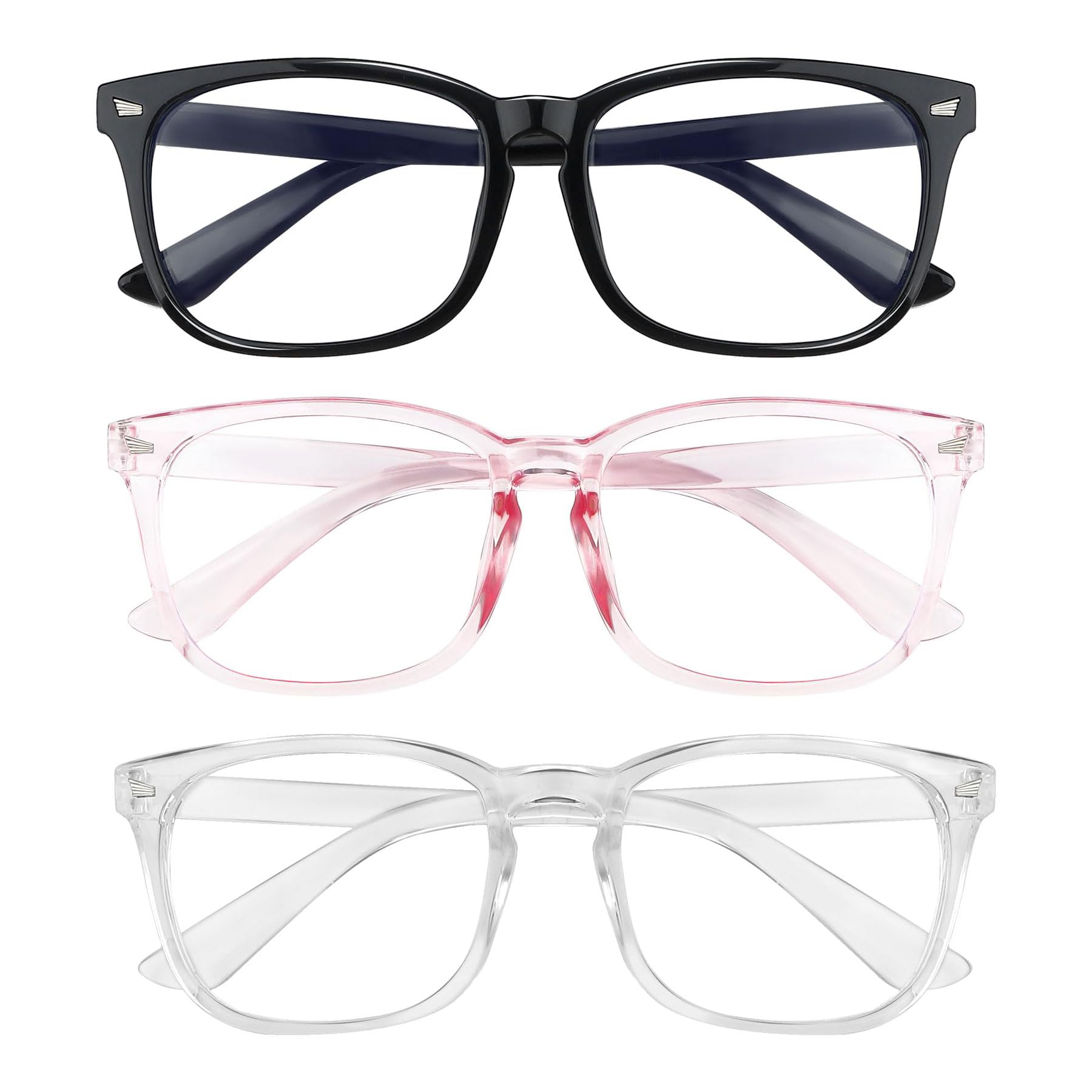 HUHALLIBlue Light Glasses for Woman Blue Light Blocking Glasses Blue Light Glasses Men Fake Glasses Clear Glasses Computer Glasses Gaming Glasses Fashion Glasses for Women Prescription Glasses for Women