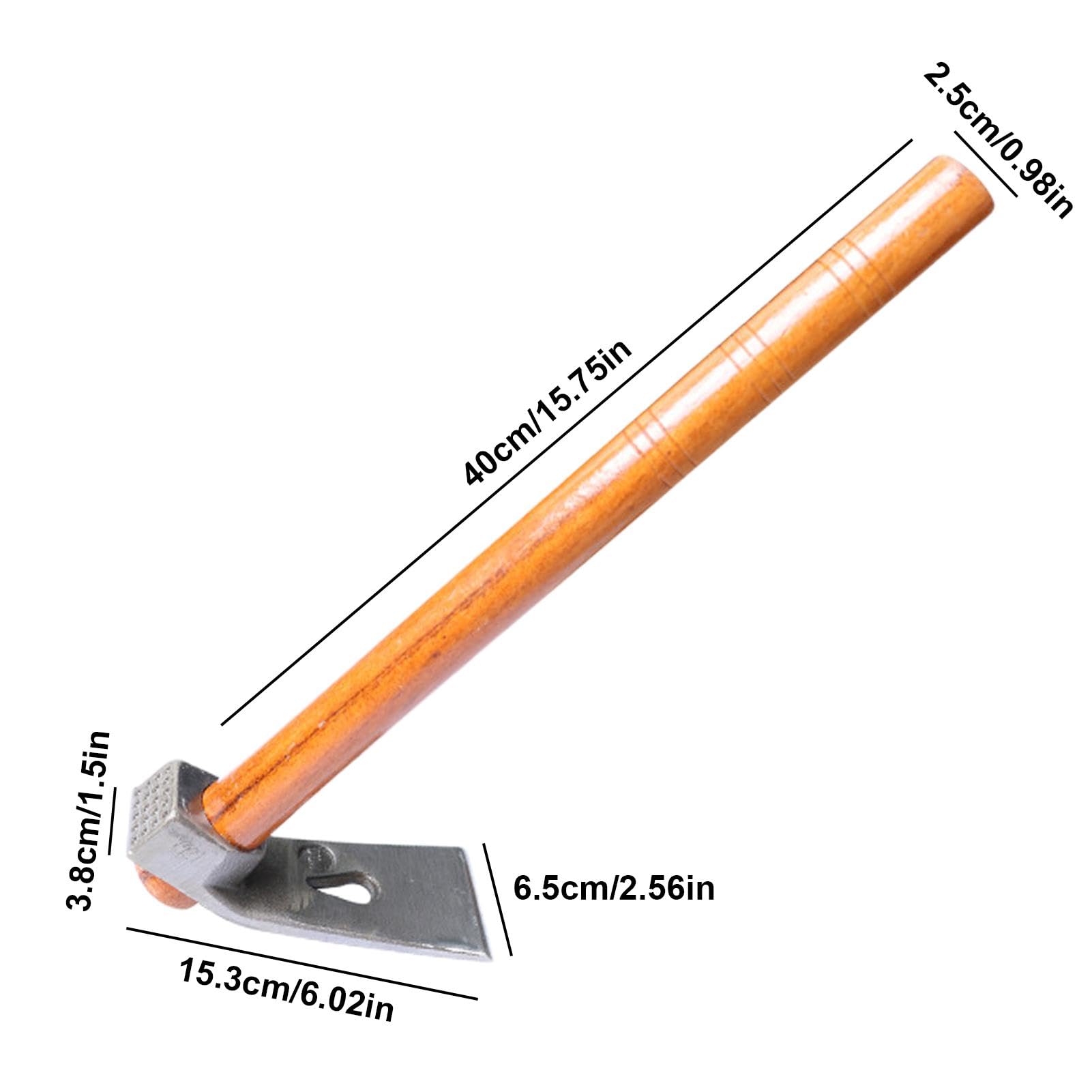 Rurunklee Binette De Jardin Heavy Duty - Outil Désherbage Acier Avec Poignée Bois - 3 Tailles Disponibles