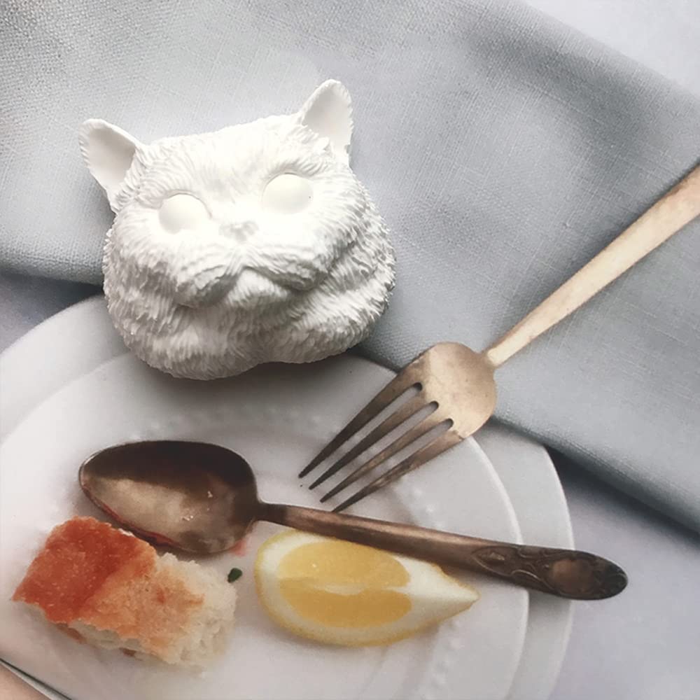 Amazon.co.jp: 【Ever garden】シリコンモールド ネコ 猫 顔 立体